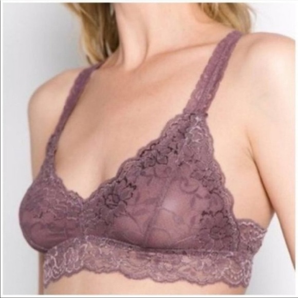Lace Racerback Bralette Pink or Dusty Purple Boho - Picture 1 of 4